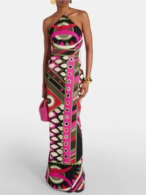 Emilio Pucci - Vivara print gown NWT size 46 (10)